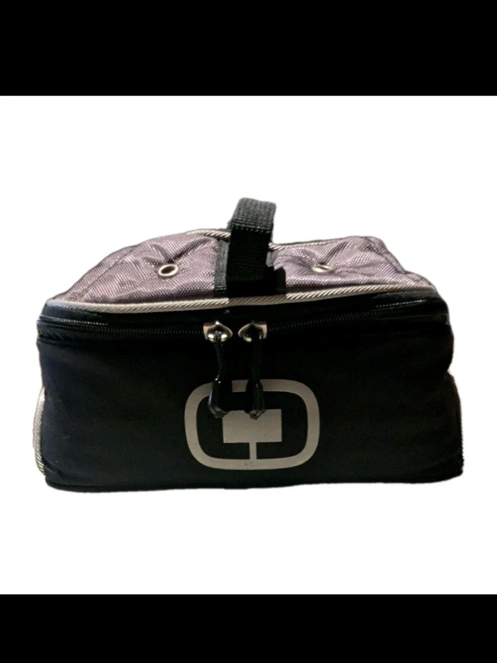 Ogio Golf Shoe Bag Travel Luggage Carry On Black Gray Soft Plaid Lining Padded